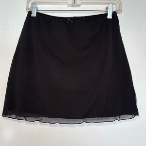 Brandy Melville Black Mini Skirt